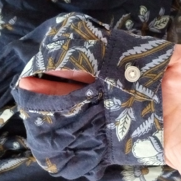 LOFT cotton rayon sheer oversized top Sm - Picture 11 of 11